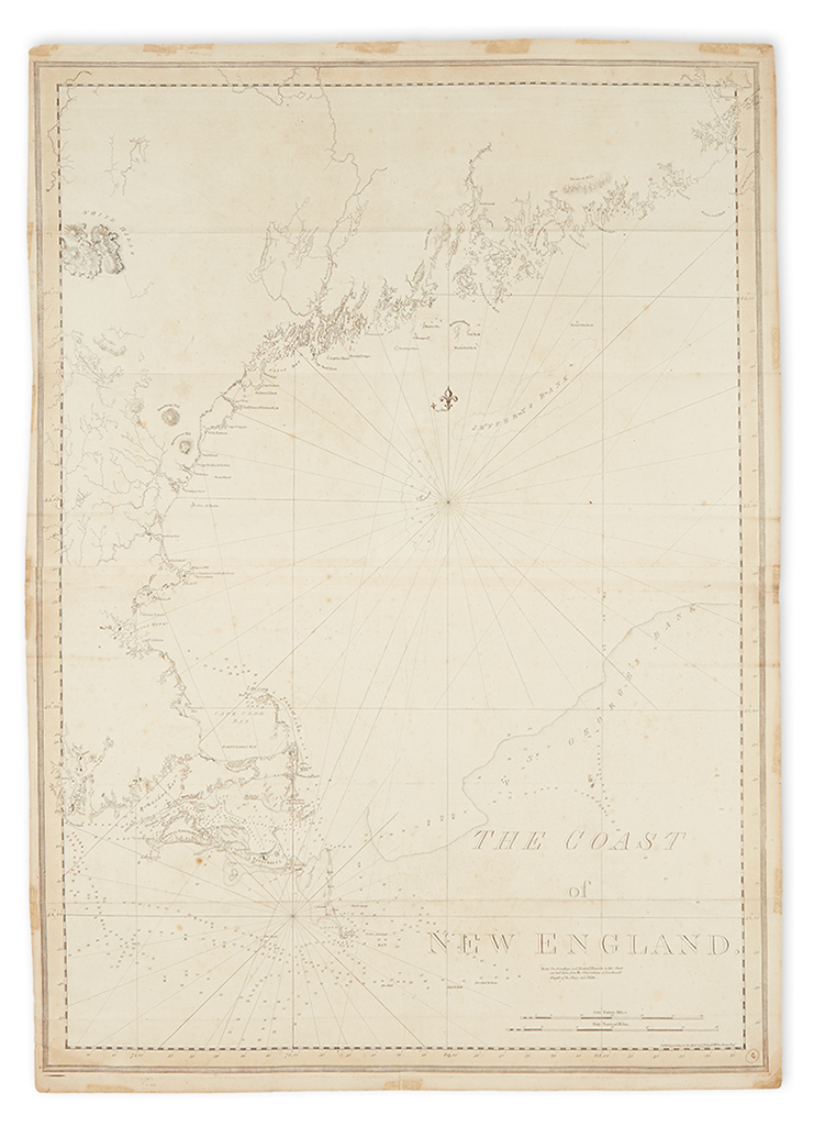 DES BARRES, JOSEPH FREDERICK WALLET. The Coast of New England.